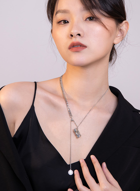 易拉罐项链Qlady毛衣链女