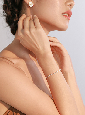 轻奢纯银ins小众设计情侣手链