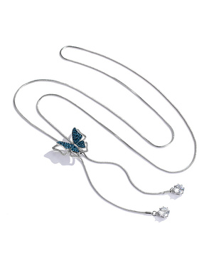 蝴蝶毛衣链大气高档轻奢高级感