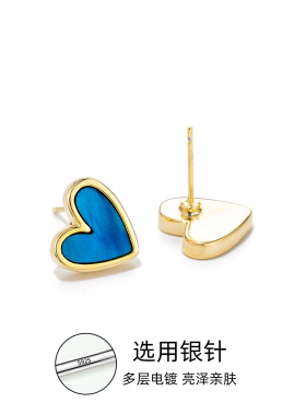 爱心耳饰轻奢设计感女