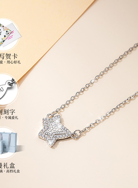 常青藤银饰项链女士款高级感轻奢小众吊坠锁骨链情人节礼物送女友