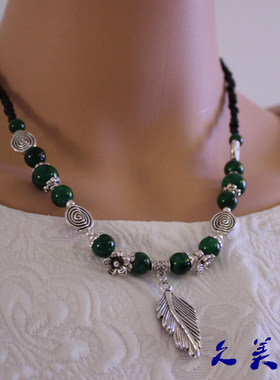 原创新款云南民族风女树叶子饰品