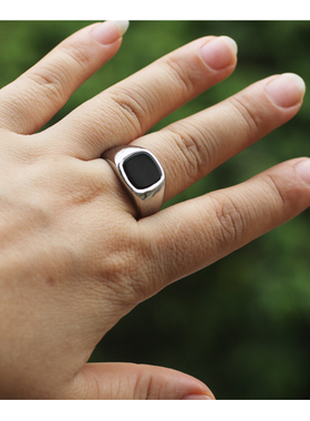 男女钛钢韩版不掉色光面戒指刻字