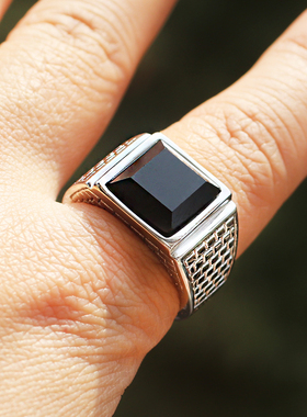 男士钛钢日韩戒指原创设计不掉色