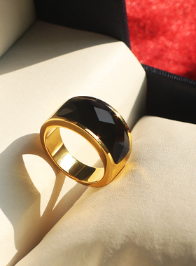 男士钛钢韩版时尚戒指不褪色质感