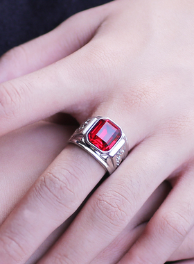 不褪色霸气男士钛钢时尚韩戒指