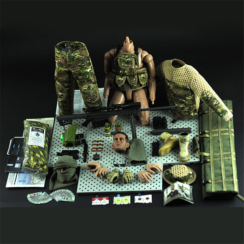 和平精英手办JEU狙击手吃鸡手办模型1/6兵人关节可动隐藏和平精英玩具男孩礼物