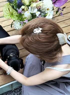 赵露思同款韩系半圆醋酸抓夹女高级感鲨鱼夹后脑勺发夹头饰发卡