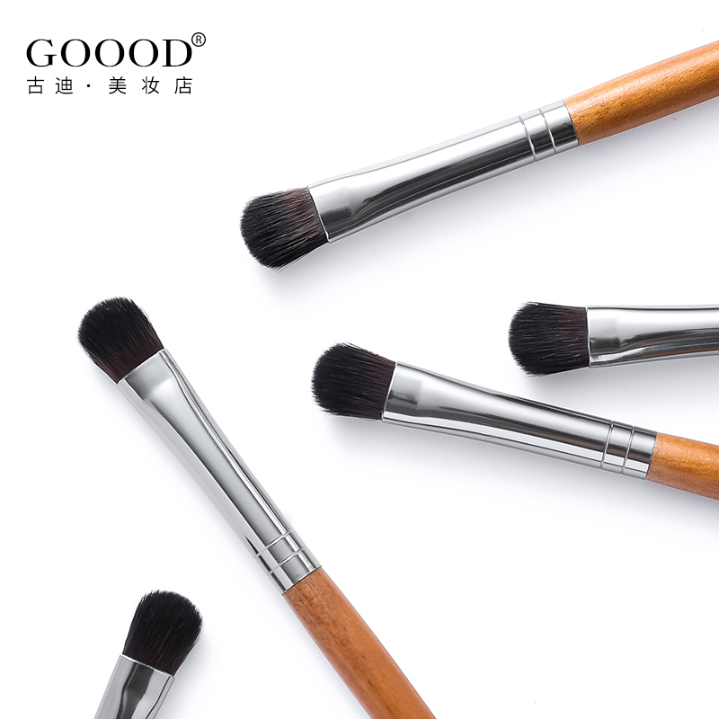 古迪家居旗舰店Goood/古迪眼影刷一支装便携木质手柄中号晕染初学者眼部化妆刷女1