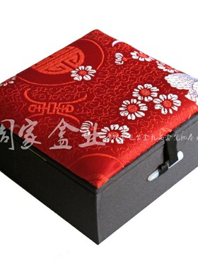 高级木质锦盒佛像印章收纳盒定制