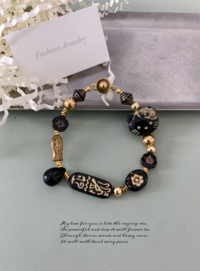 一勺盐.原创设计小众不撞款kitty轻奢手链