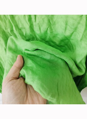 欧美女绿色人造丝流苏长围巾百搭