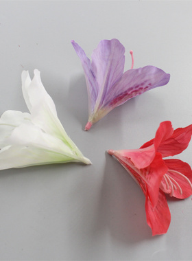 仿真百合兰花朵簪花材料婚礼装饰