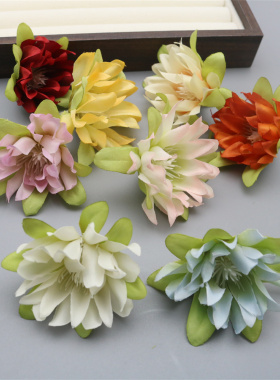 仿真小莲花荷花DIY头饰发夹