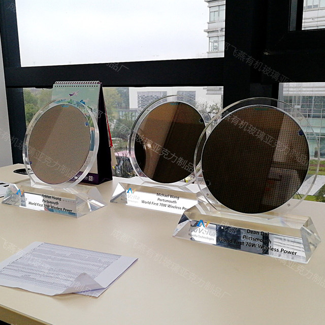 Wafer display rack square mirror wafer display rack