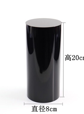 黑色亚克力圆柱增高垫手办展示架