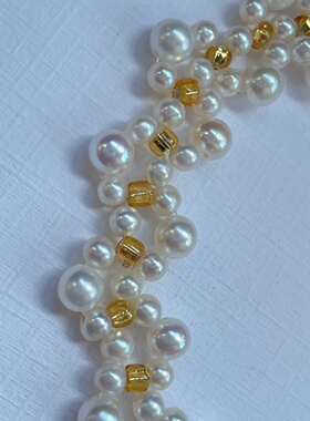 复古蕾丝淡水珍珠925银手链