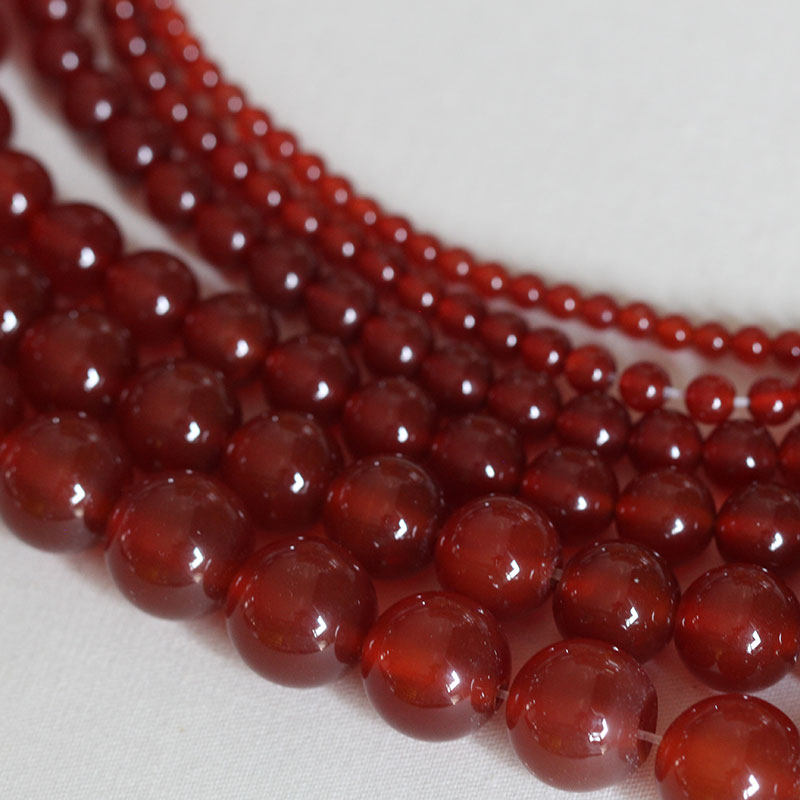 古风宫花发簪DIY配件饰品材料*散珠*10/8/6/4mm红玛瑙圆珠半成品,淘宝优惠券,粉丝福利购,淘宝优惠卷