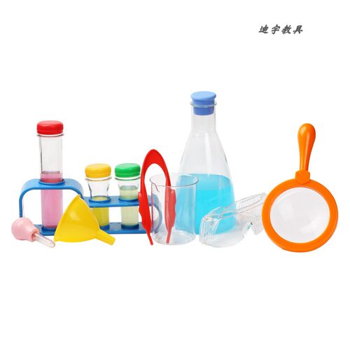 儿童液体化学科学教玩具幼儿园水实验套件幼儿科研套装调色实验桶 - 图0
