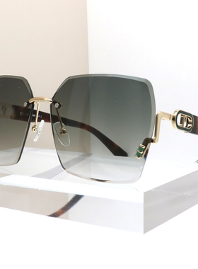 2026新款帕莎显脸小太阳镜女无框轻熟时尚感浅色温柔风墨镜PS2081