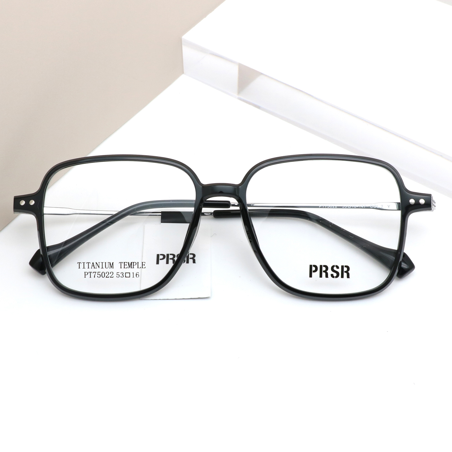 帕莎眼镜框曾舜晞同款TR框钛合金镜腿男女时尚光学眼镜架PT75022 - 图0