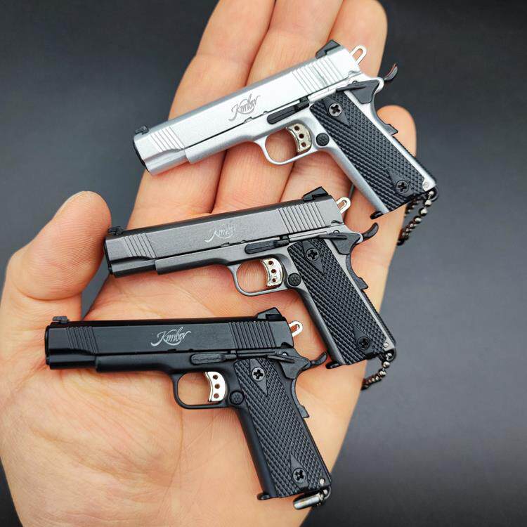 绝地求生钥匙扣绝地求生1:3武器金伯1911手枪模型金属钥匙扣 男生挂件成人礼物