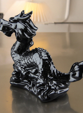 陶瓷龙摆件招财风水乔迁家居摆件