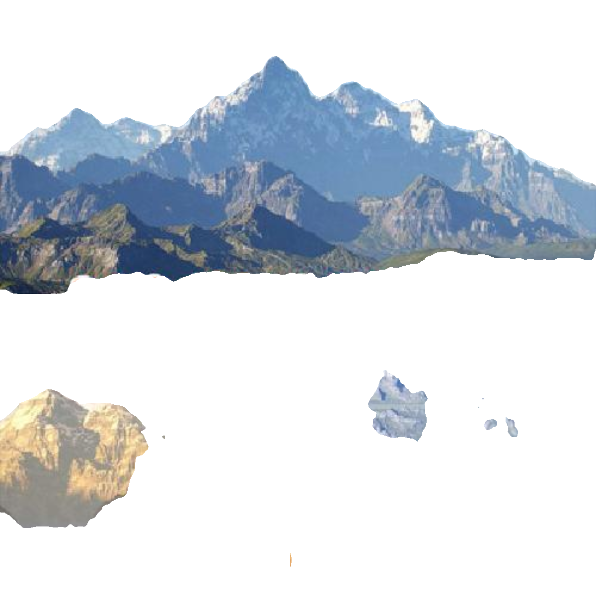 ue5背景山脉地形大全山地远山远景雪山环境山区山峰地貌虚幻5模型-图0