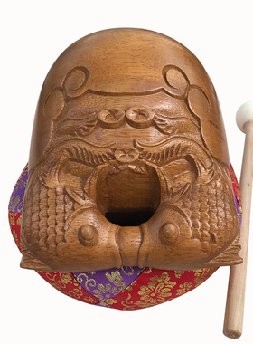 福慧香炉拜垫铃鼓引庆4寸柚木木鱼