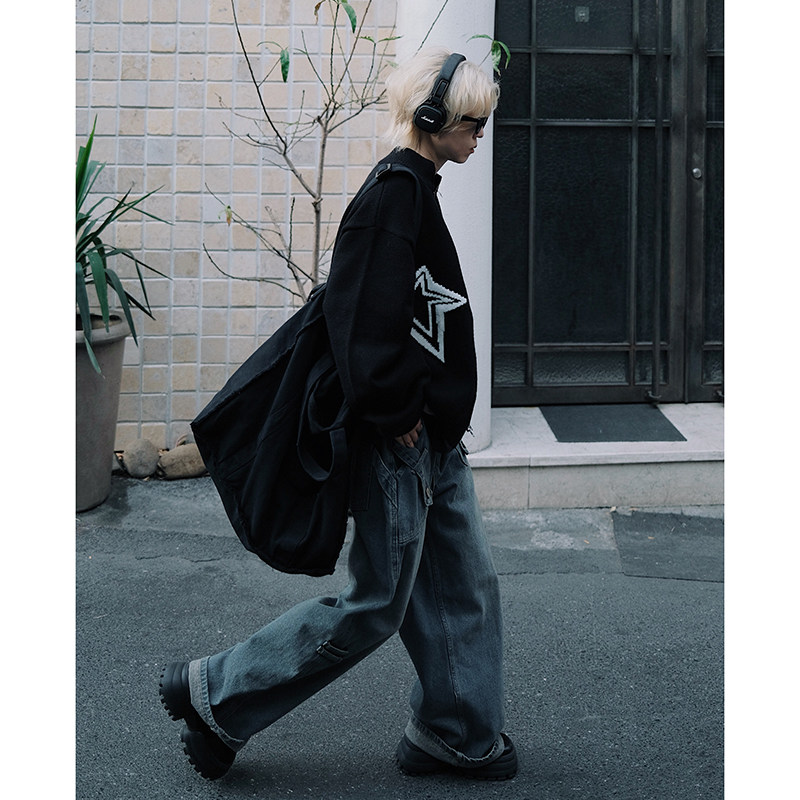 废风破碎感水洗个性毛边大容量工装百搭帆布托特包单肩手提斜挎包,淘宝优惠券,粉丝福利购,淘宝优惠卷