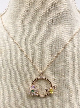 韩版镶水钻小众设计轻奢锁骨链