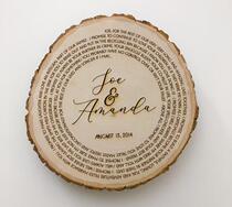 Customize the woodchip lettering swear word card sweatbook personality creative European and American wind wedding vows Bengroom bridal supplies