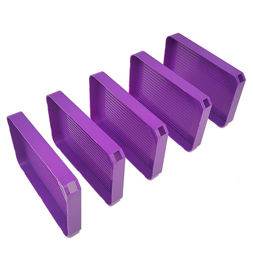 钻石画工具套装漏斗点钻盘点钻笔胶泥紫色28格收纳盒快速贴钻神器 - 图1