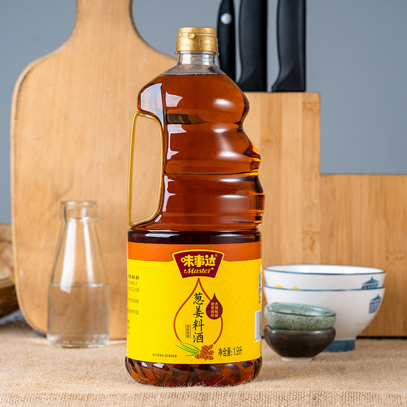 味事达葱姜料酒1.9l桶装家用调味料酒去腥增香红烧腌制黄酒