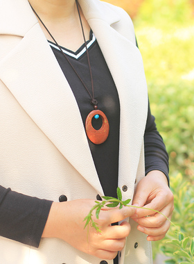 5A级老品牌泗滨砭石项链吊坠富贵红玄黄保健出厂防伪编码产地认证