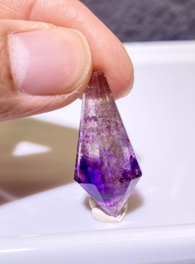 天然水晶 紫超七彼岸花灵摆吊坠 水晶挂件 毛衣链项链 一物一图