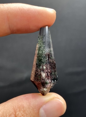 天然水晶 星光红绿幽灵灵摆吊坠 水晶挂件 毛衣链项链 一物一图