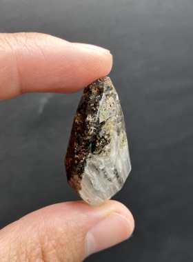 天然水晶 蓝兔毛珊瑚幽灵天使之泪灵摆吊坠 水滴刻面吊坠 项链