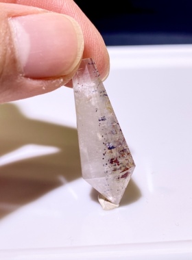 天然水晶 金草莓超七毒液彼岸花灵摆吊坠 水晶挂件 项链 一物一图