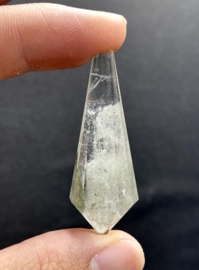 天然水晶灵摆 千层白幽灵灵摆吊坠 水晶挂件 毛衣链项链 一物一图