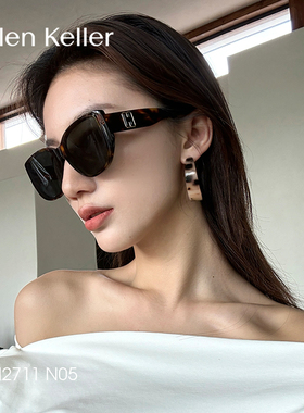 【晁然推荐】 海伦凯勒刘诗诗同款时尚墨镜女百搭潮流防晒太阳镜