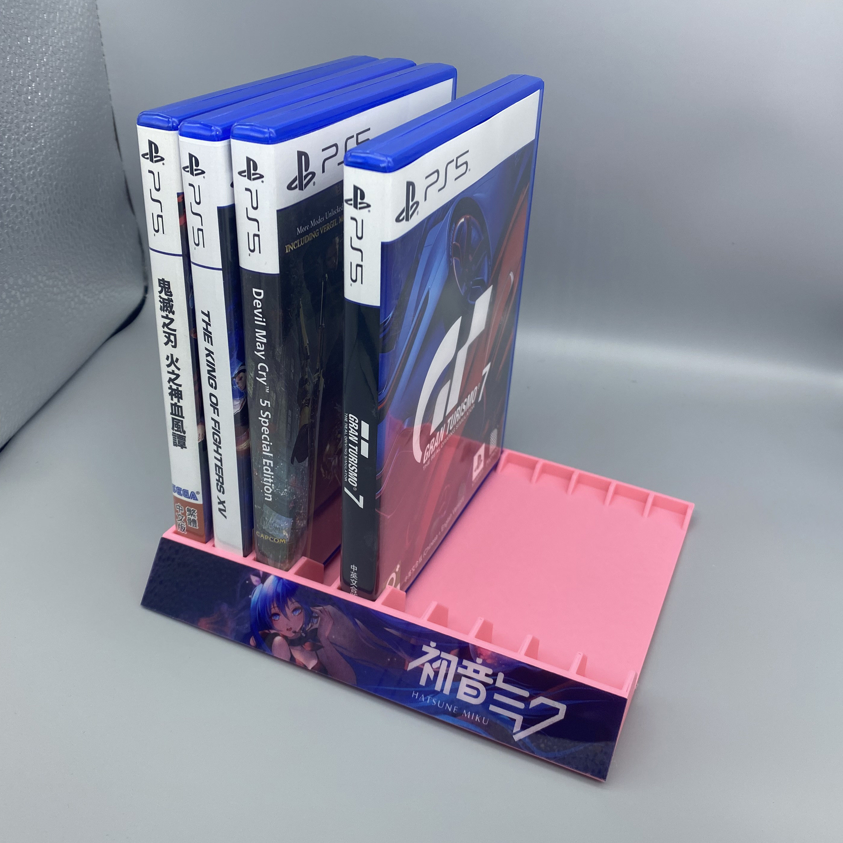 原神ps5光盘收纳盒ps4游戏光碟放置架游戏卡带碟收纳放置架ps周边配件