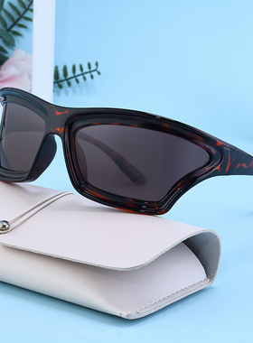 欧美千禧Y2K太阳镜女户外