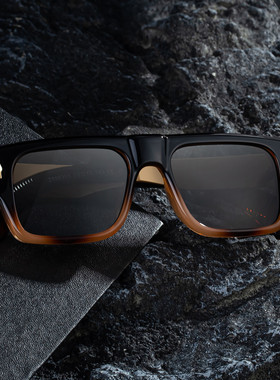 欧美时尚方框太阳镜男复古