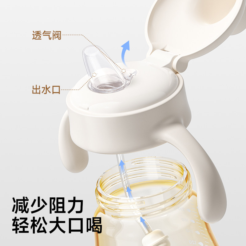 小土豆鸭嘴奶瓶婴儿6个月以上儿童喝奶ppsu重力球奶瓶宝宝学饮杯,淘宝优惠券,粉丝福利购,淘宝优惠卷