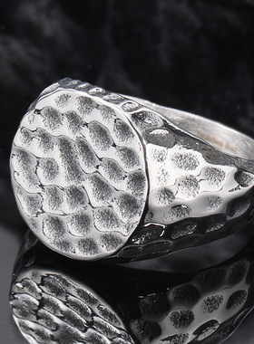 乌鸦 钛钢戒指 霸气时尚商务型男戒指 简约多款几何实心戒指 现货