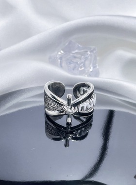 欧美暗黑系列土星朋克个性开口戒指中性风ins时尚百搭潮酷食指戒