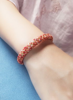 成品无需自编龙鳞手绳纯手工编织手链原创设计本命年锦鲤手链男女