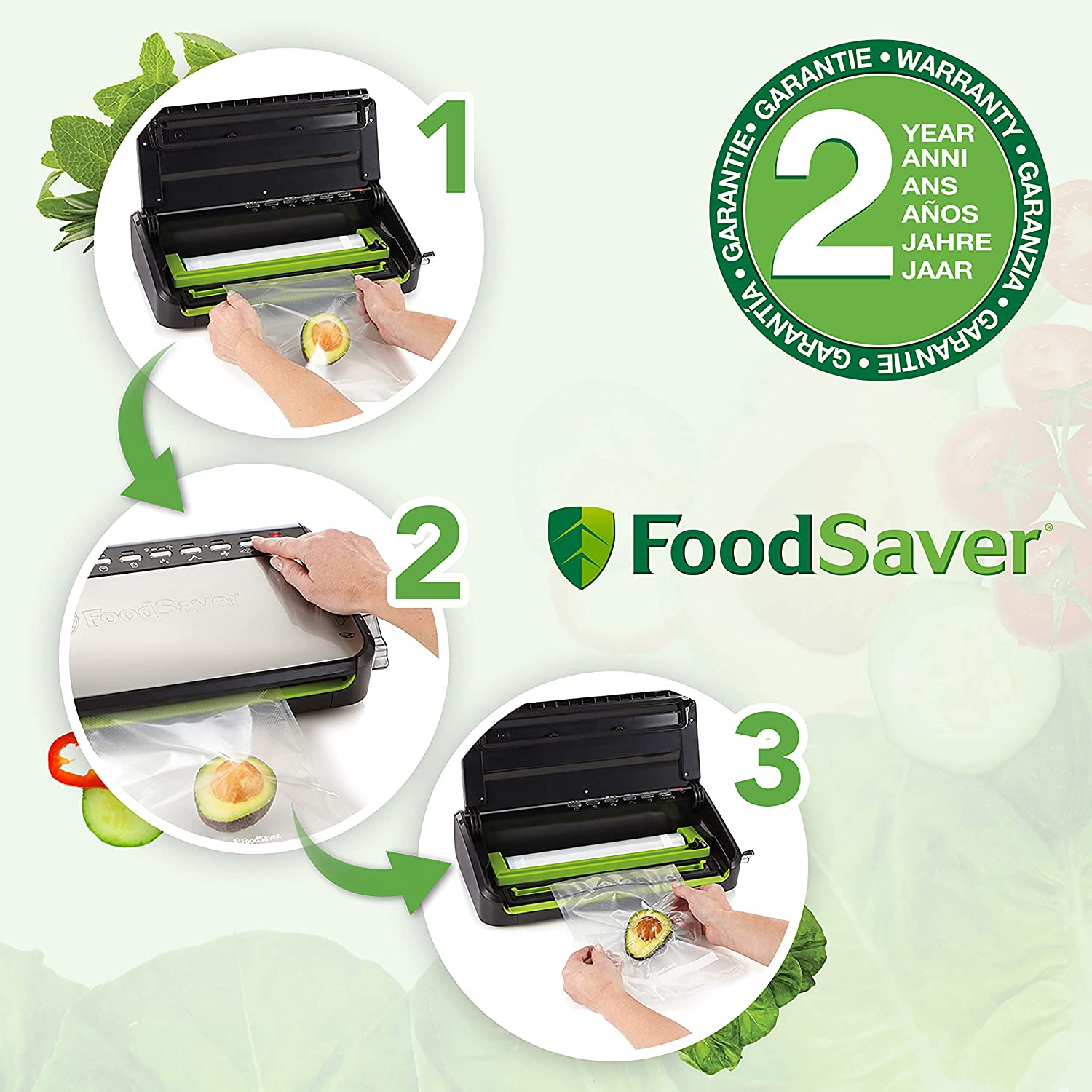 英国代购Foodsaver Food Vacuum Sealer FFS005食品真空封口机-图0