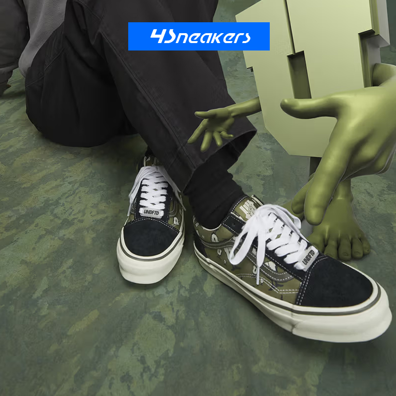 范斯UNDEFEATED x Vans Old Skool U-MAN 低帮帆布鞋 VN0A4P3XGRN - 图1